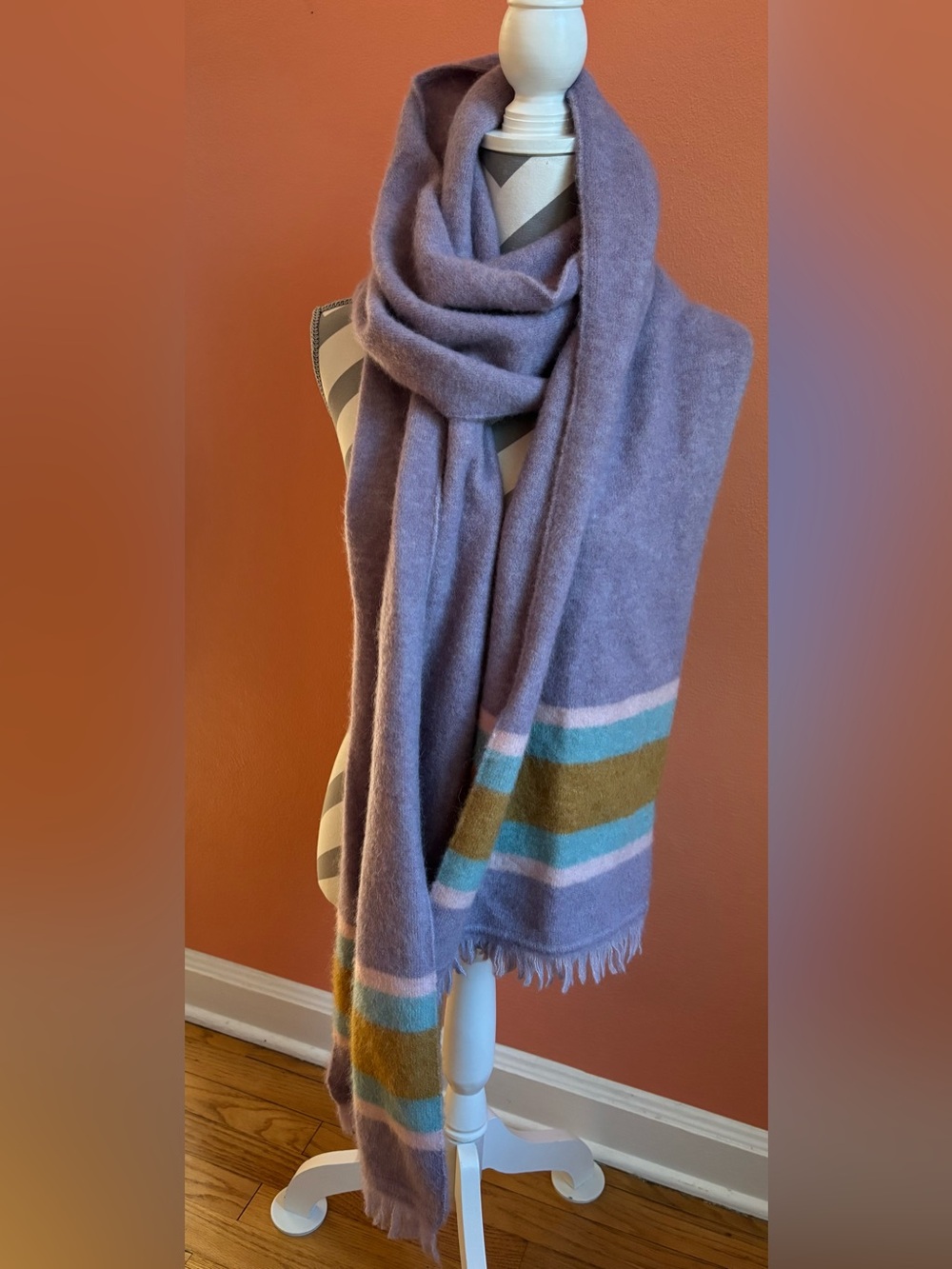 Love Shake Fancy Baby Alpaca Merino Wool Oversized Scarf